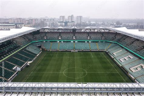 Warsaw Poland March 2023 Aerial View Of The Polish Army Stadium