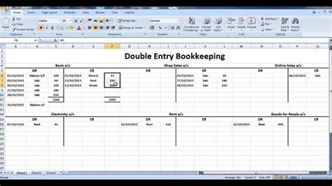 Examples Of Double Entry Bookkeeping Bookkeeping Spreadshee Examples Of 63900 Hot Sex Picture