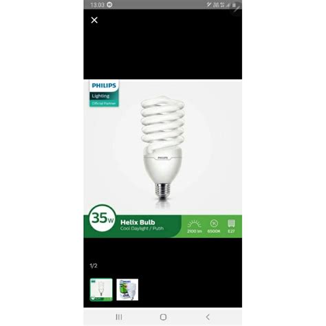 Jual Lampu Philips Helix W Watt Spiral Shopee Indonesia