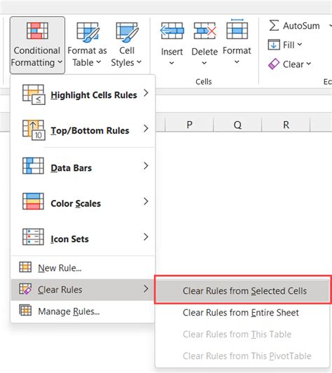 How To Remove Conditional Formatting In Excel Shortcut Vba Trump Excel