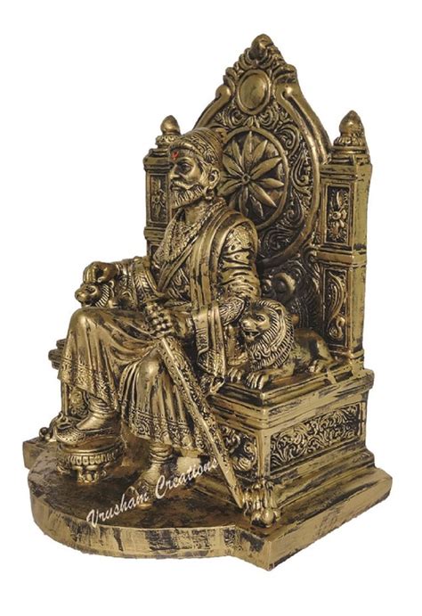 Chhatrapati Shivaji Maharaj Bust Sculpture Bronze 11 Resin Idol Br