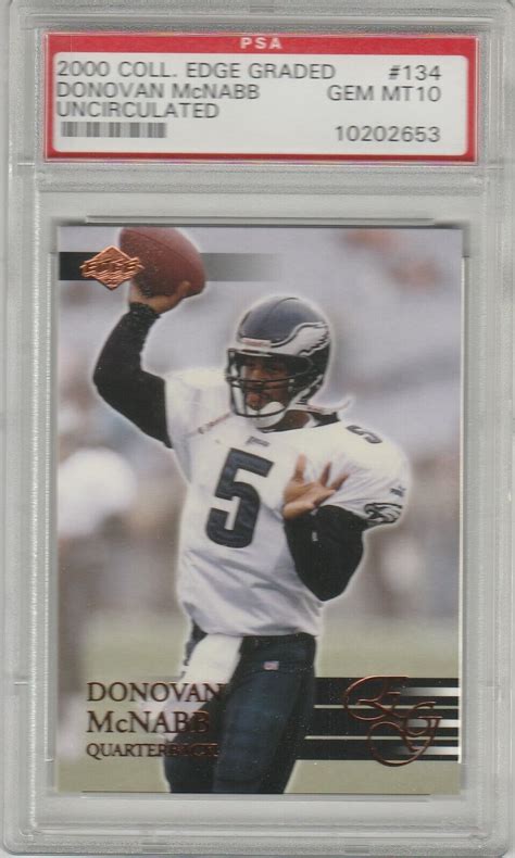 DONOVAN McNABB PSA 10 Gem Mint RC 2000 Collector S Edge Uncirc 134