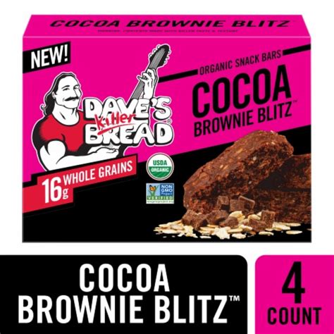 Daves Killer Bread® Cocoa Brownie Blitz™ Organic Snack Bars 4 Ct