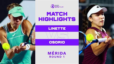 Magda Linette Vs Camila Osorio M Rida Round Wta Match