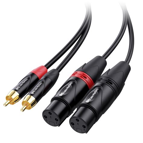 Amazon Cable Matters Dual XLR To RCA Cable 6 Ft XLR Female To RCA