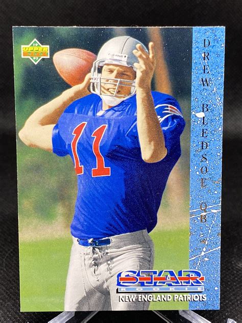 1993 Upper Deck Drew Bledsoe 11 New England Patriots Star Rookie EBay