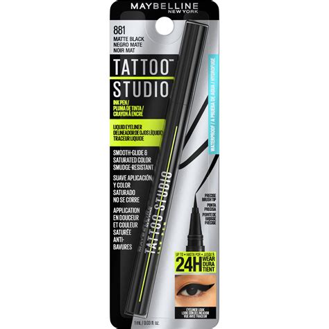 Maybelline Tattoo Studio Liquid Eyeliner Matte Black Shop Eyeliner