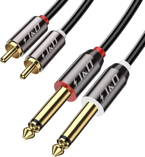 Amazon Cablewholesale Inch Stereo Audio Patch Cable Male