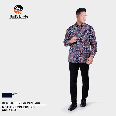 Jual Batik Keris Kemeja Reguler Fit Lengan Panjang Keris Kidung Angkoso