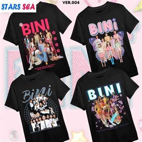 Bini Shirt Ver 4 All Members Bini P Pop Group Fan Made Bini Shirt