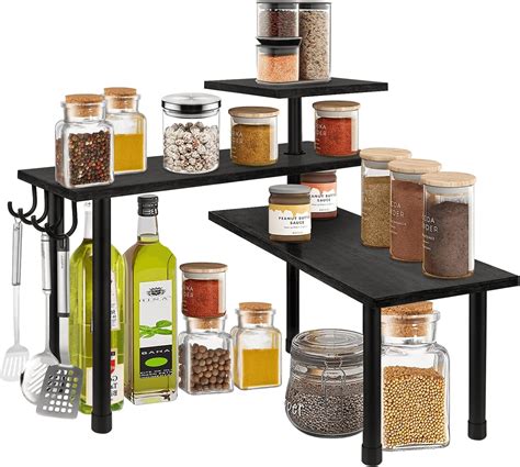 Amazon BCOZLUX Kitchen Countertop Organizer 3 Tier Corner Counter