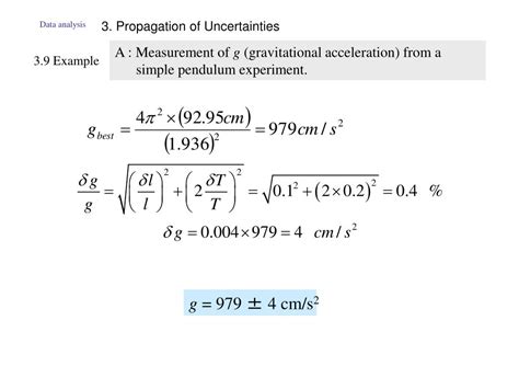 Ppt 3 Propagation Of Uncertainties Powerpoint Presentation Free