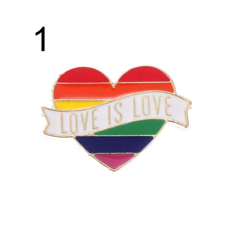 1pc Lgbt Rainbow Pins Tinplate Badge Lapel Denim H Grandado