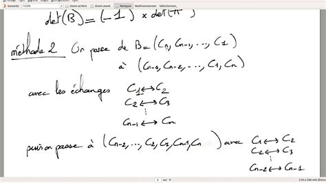 Chapitre 19 Propriétés Du Déterminant Youtube