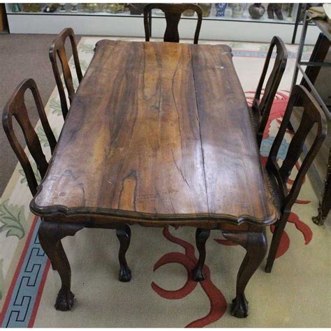 South African Stinkwood Dining Table 5 Chairs