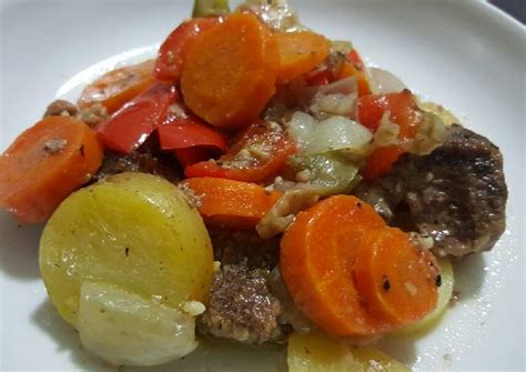 Trocitos De Carne Con Verduras Y Especias Receta De Maymith Cookpad