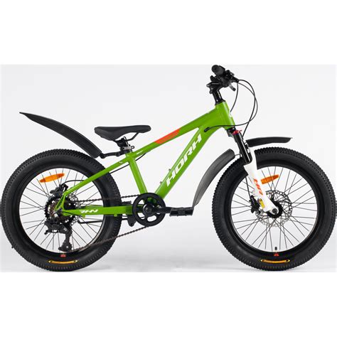 Велосипед горный ROHAN RHD 2.0 20" (2024) Green-White-Orange, детский ...