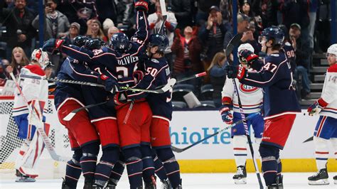 Blue Jackets Beat Canadiens 6 4