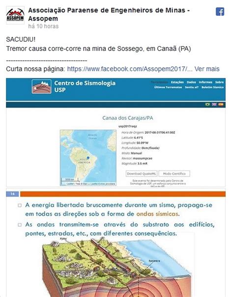 No Pará Canaã dos Carajás registra tremor de terra de 3 5 na escala