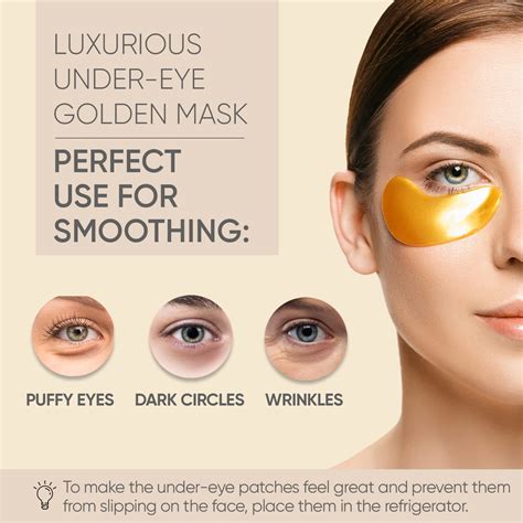 Parches Para Usar Debajo De Los Ojos Pares Mascarilla De Oro De