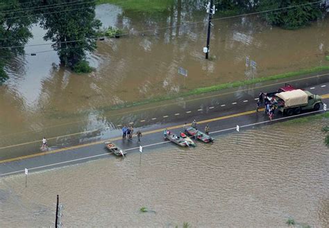 Aerial Photos Show Historic Flooding Across Louisiana