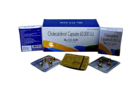 Allopathic Cholecalciferol 60000 I U Soft Gel Capsules Packaging Type