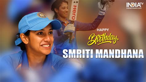 Smriti Mandhana Birthday Special National Crush Turns 26 Cricket Career Achievements Of Indian