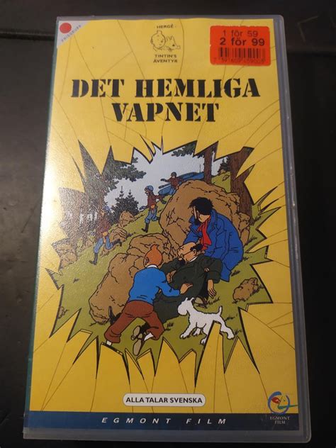 Vhs Tintin Det Hemliga Vapnet K P Fr N Murredegerfors P Tradera