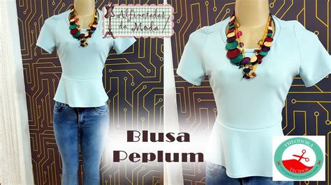 Diy Blusa Peplum Em Apenas Minutos Curso De Corte E Costura