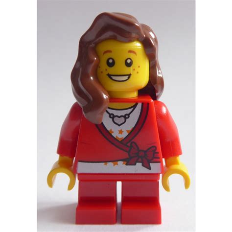 Lego Christmas Tree Girl With Freckles Minifigure Brick Owl Lego