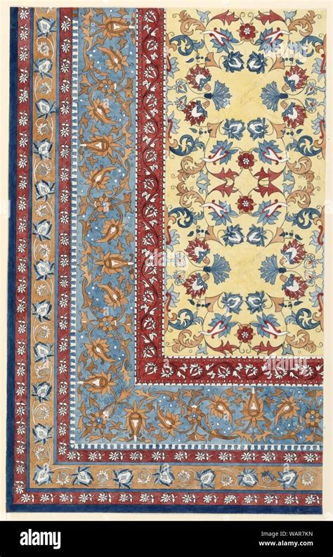 Drawing, Design for a rug, about 1905 Stock Photo - Alamy