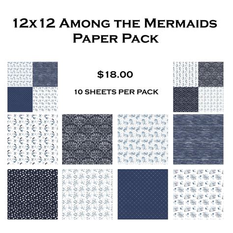 Among The Mermaids 12x12 Paper Pack Simplystateddesign