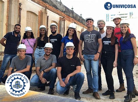 Alunos de Engenharia Civil da Univiçosa fazem visita técnica em obra