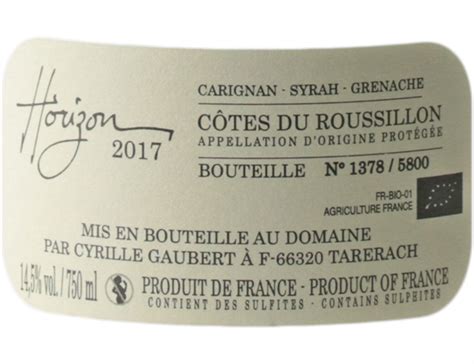 Domaine Des Trois Orris Horizon Cotes Du Roussillon Rouge C Tes