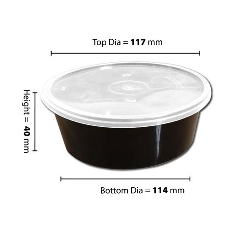 300ml Round Container100 Pc Pack Modern Packagers