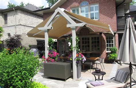 Installation To Free Standing Structure Rolltec Retractable Awnings