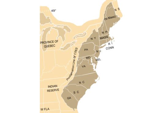 Revolutionary War Map Colonies