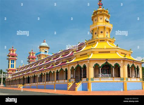 Cao Dai Temple Tay Ninh Vietnam Stock Photo Alamy