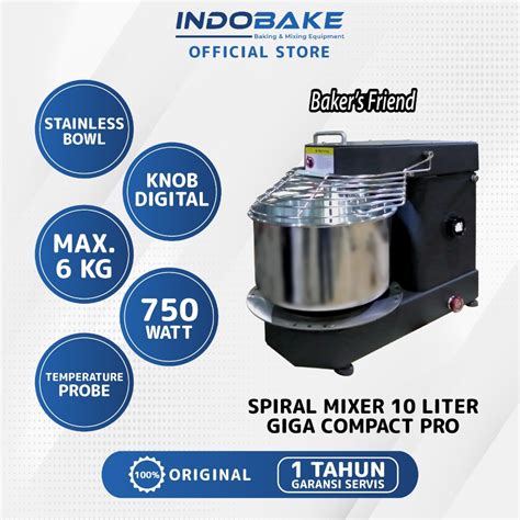 Jual Baker S Friend Spiral Mixer Liter Liter Pengaduk