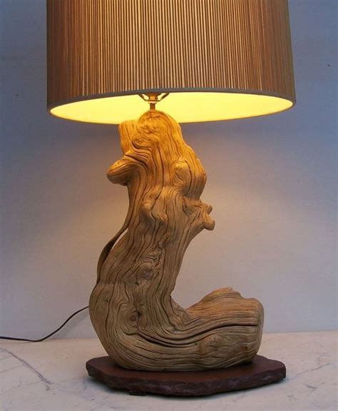 Pin By Luis Alberto Ayala Quintero On Lamparas Driftwood Lamp Rustic