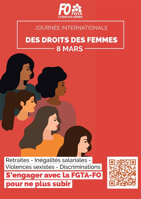 8 Mars Journée Internationale Des Droits Des Femmes Fgta Fo