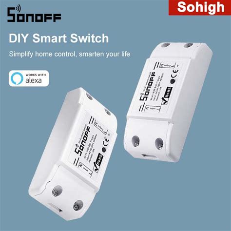 Venda rápida Sonoff básico r2 mini módulo diy wi fi interruptor de