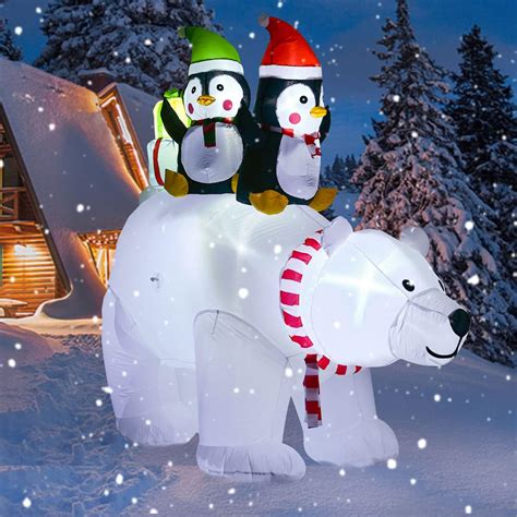 Amazon Lvydec Lighted Inflatable Polar Bear Christmas Outdoor