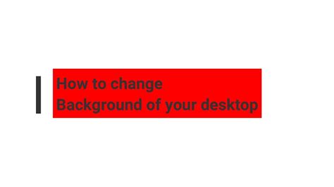 How To Change Background Desktop YouTube