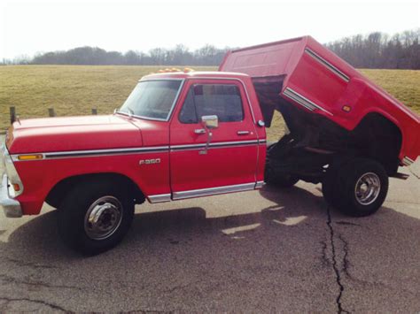 Ford F 350 1 Ton Dually Dump Bed Pick Up Truck 1975 Classic Classic