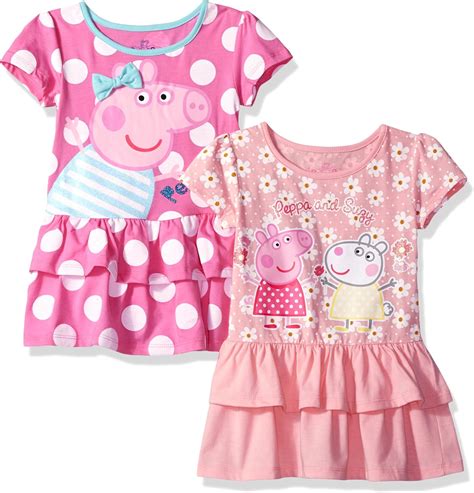 Amazon.com: Peppa Pig 2-Pack Dress Clothes for Toddlers Girls: Clothing ...