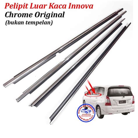 Jual Karet Pelipit Kaca Luar Chrome Innova Lama Tahun 2005 2015 Di