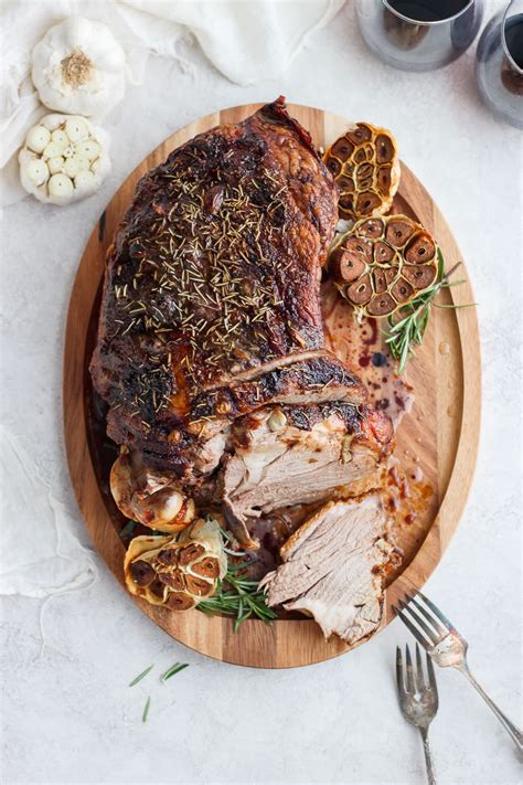 Roasted Rosemary Garlic Leg of Lamb-7 - The Wooden Skillet