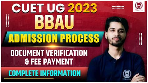 Bbau Admission Process 2024 Bbau Document Verification And Fee