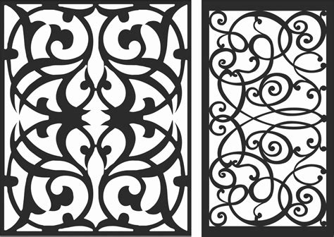 Decorative Screen Patterns For Laser Cutting 101 Free Dxf File Free